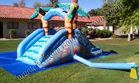Dual lane toddler water slide rental for small kids Phoenix, Scottsdale Arizona